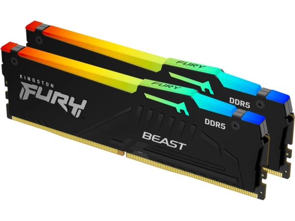 Kingston FURY Beast RGB 32GB DDR5 RAM 6000MT/s CL30 EXPO/XMP