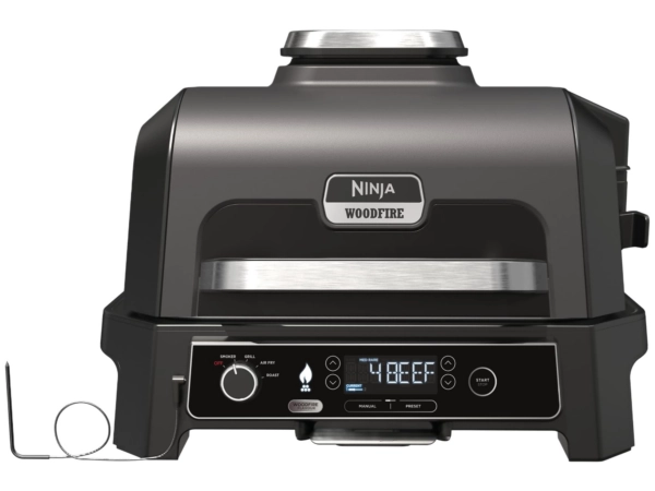 Ninja Woodfire Pro XL Electric Grill OG850EU (Grey and Black)
