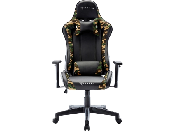 Piranha Bite gaming chair (black/green camouflage)