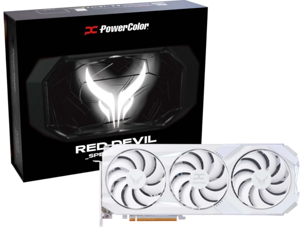 Powercolor RED DEVIL SPECTRAL WHITE AMD Radeon RX 9070XT graphics card