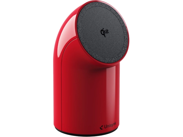 Unisync Stand2 Qi2 wireless table charger (red)